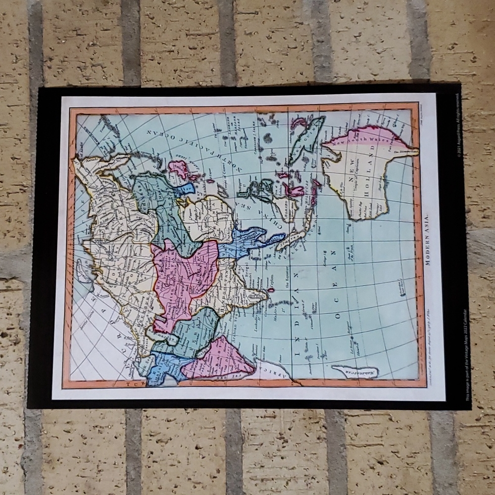 Modern Asia Map Poster